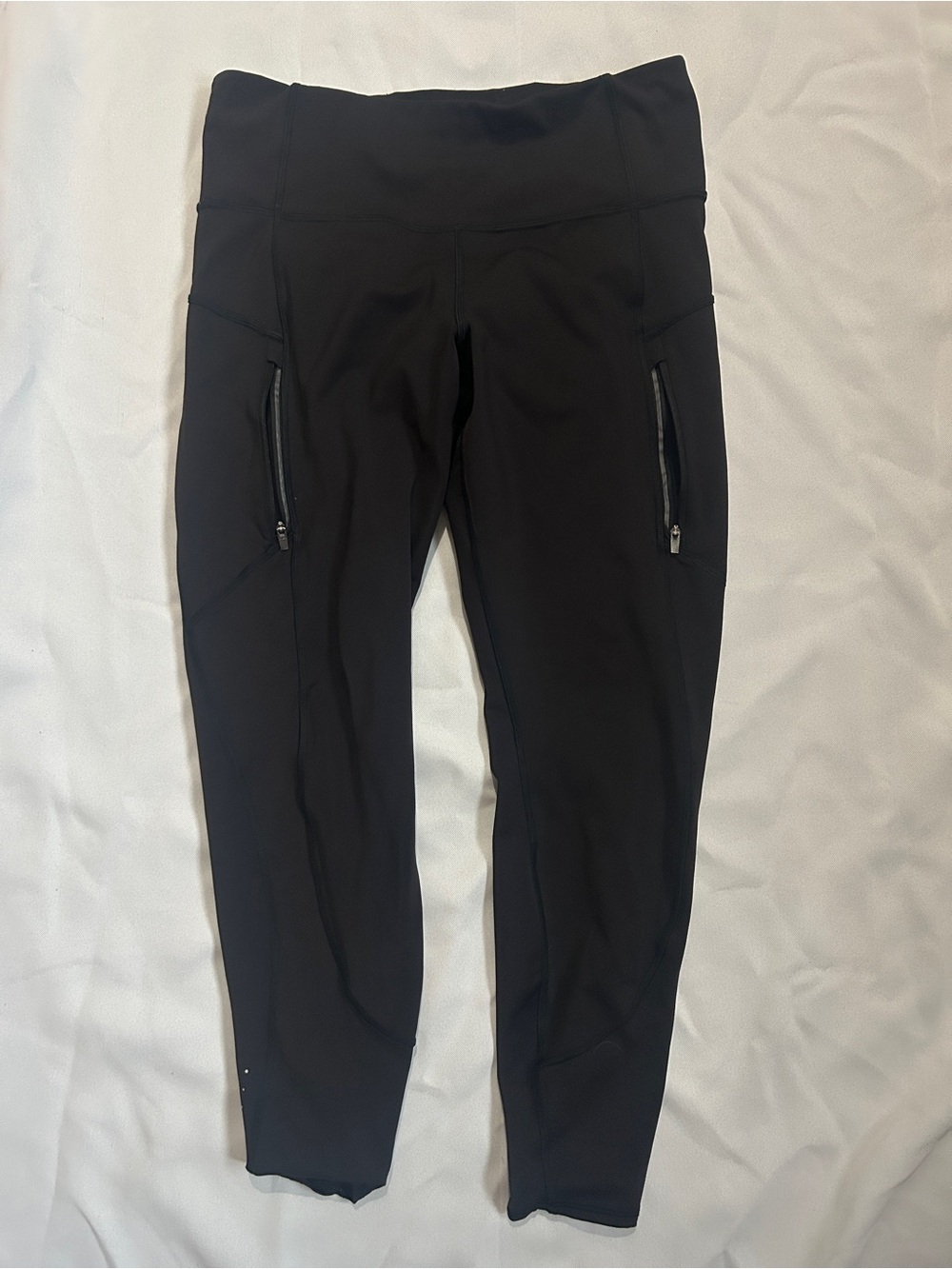 Athleta Black High-Waist Performance Joggers with Zip Pockets